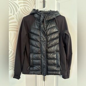 Lou & Grey Black Puffer Jacket with Hood